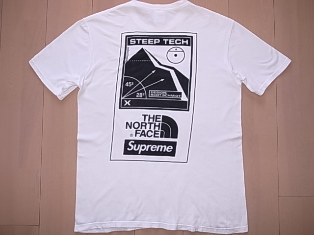 ☆ 16SS Supreme シュプリーム THE NORTH FACE Steep Tech Tee ノースフェイス スティープ テック Tシャツ BOX LOGO ボックスロゴ (白S)CGN_画像2