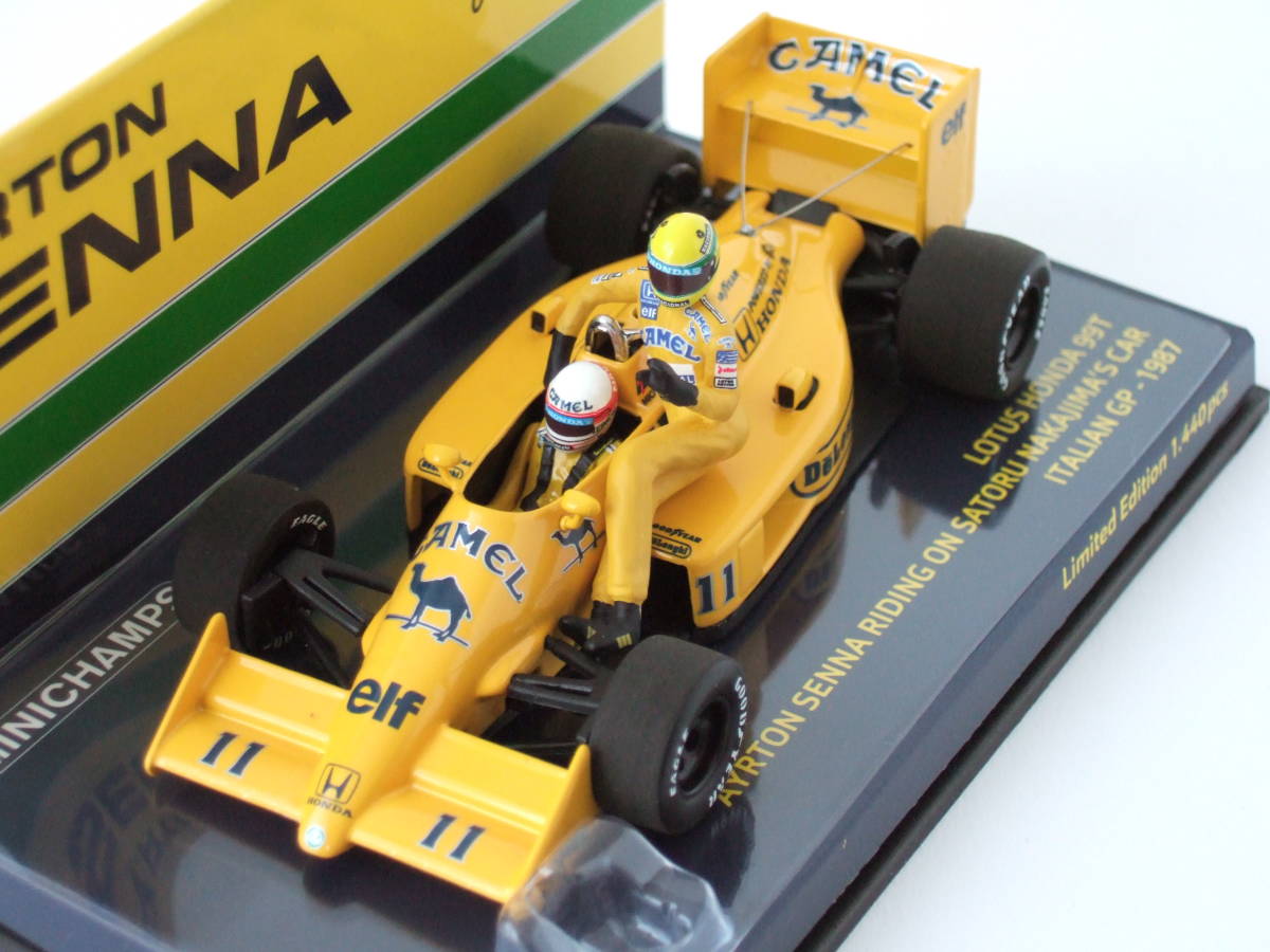 1/43 ロータス 99T 中嶋 悟「イタリアGP」 ライドオンセナ 1987年 1/43 ロータス 99T 中嶋 悟「イタリアGP」 ライドオンセナ 1987年