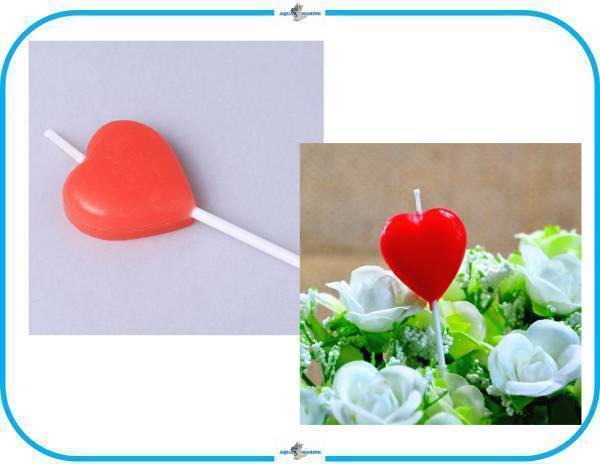 E232 Heart candle low sok birthday cake decoration attaching abroad design dressing up birthday memory day marriage celebration party LOVE Rav 