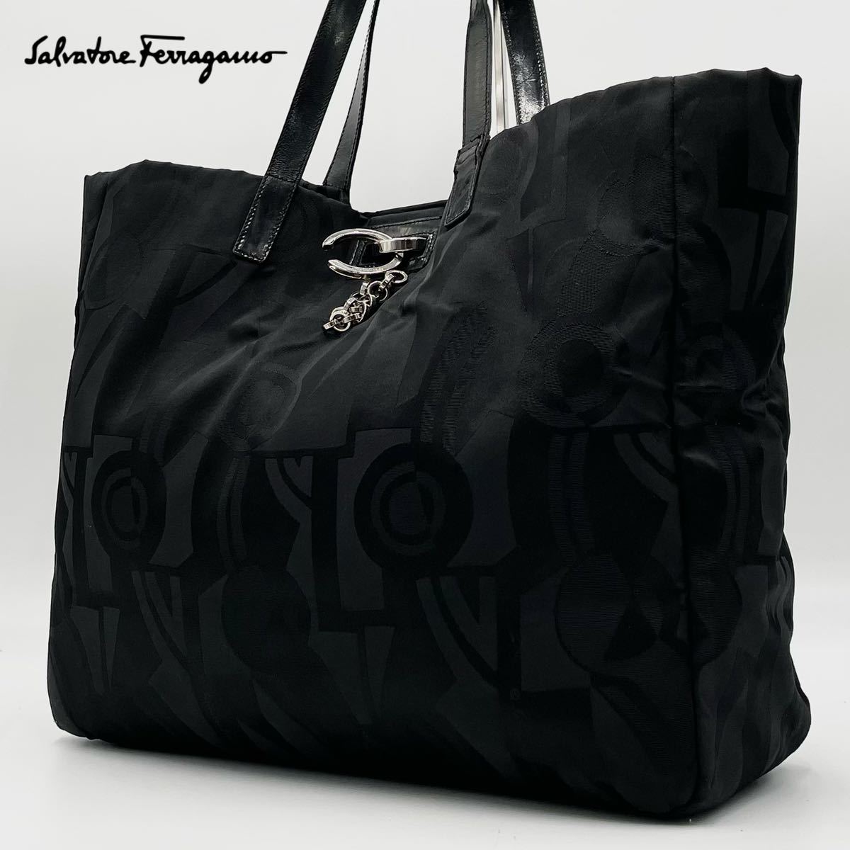 1円～美品 Salvatore Ferragamo フェラガモ メンズ トートバッグ