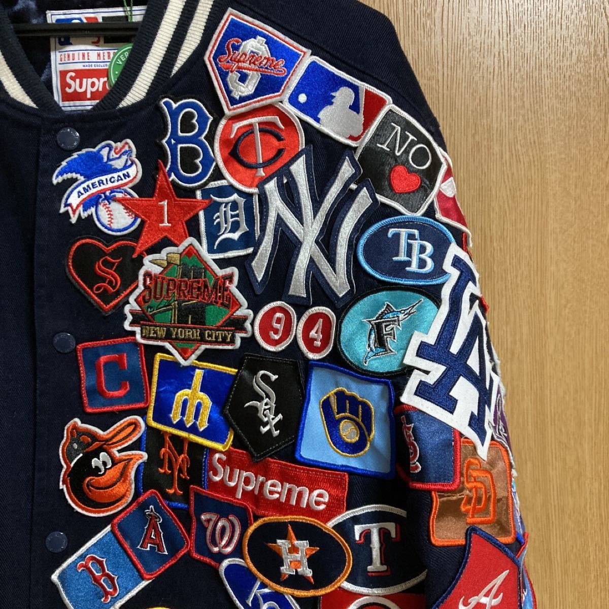 supreme New Era MLB Varsity Jacket