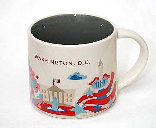 《販売終了品 スターバックス You Are Here Collection WASHINGTON D.C ワシントン D.C マグカップ 414ml》海外 限定 アメリカ USA サクラ_画像1