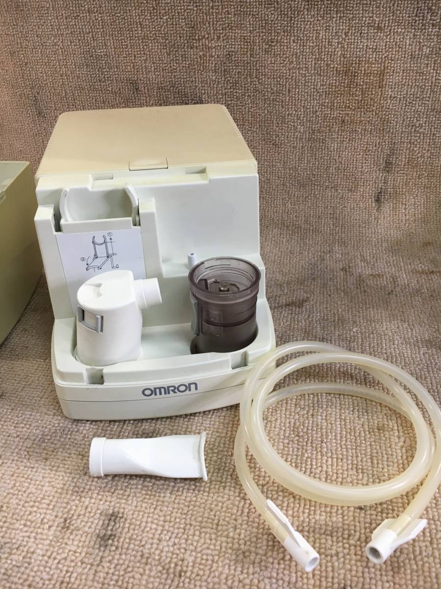 洗浄除菌済み N-544 OMRON NE-C13 ★オムロンコンプレッサー式吸入器 ネブライザ 喘息吸入器 吸引器_画像1