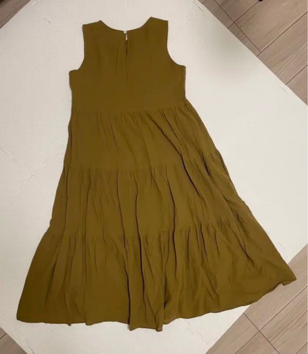 Paypayフリマ Uniqlo ユニクロ ティアードロングワンピース ノースリーブ カーキ Paypayフリマ Uniqlo ユニクロ ティアードロングワンピース ノースリーブ カーキ