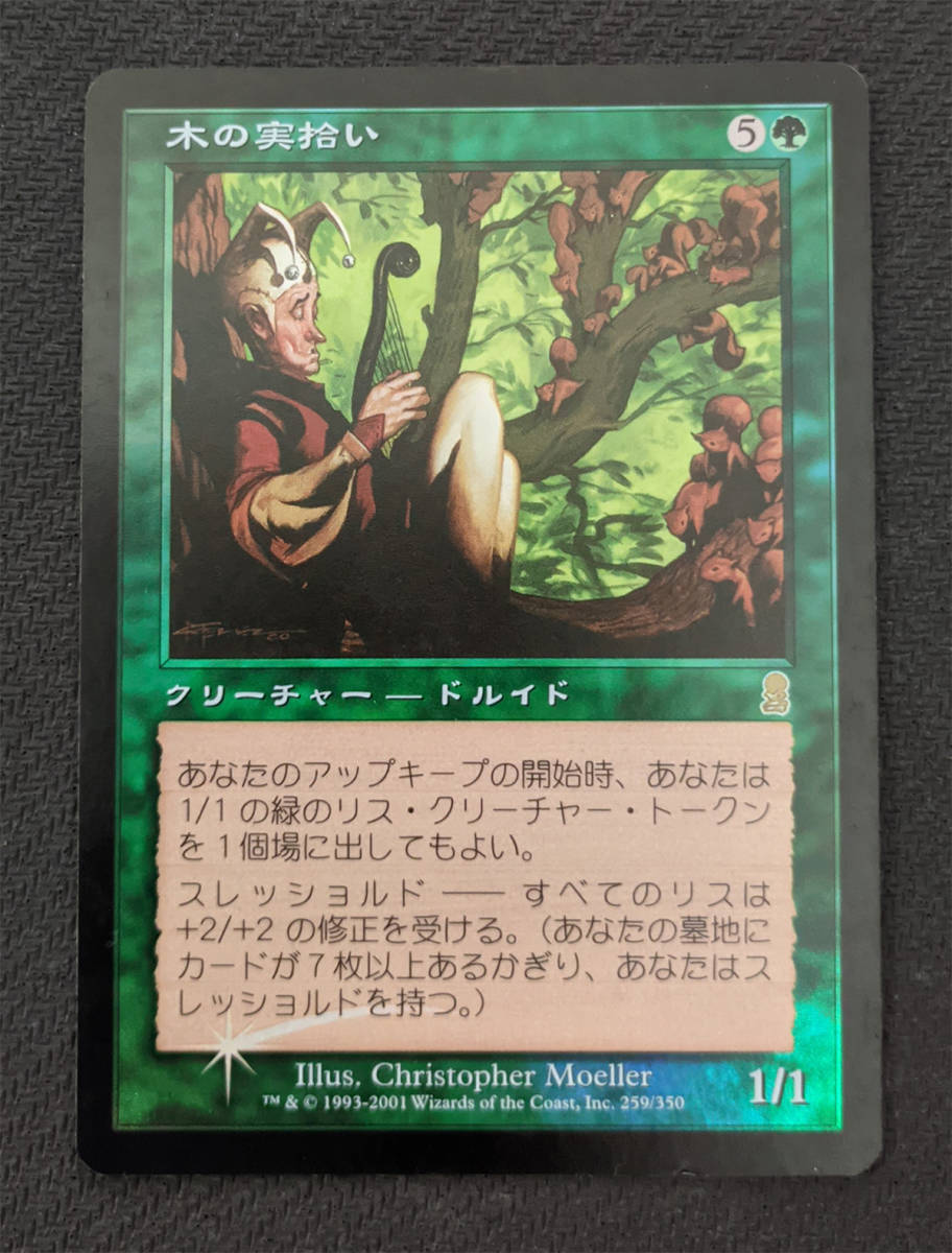 MTG ODY 日本語版 Foil 木の実拾い/Nut Collector プレイド_画像1