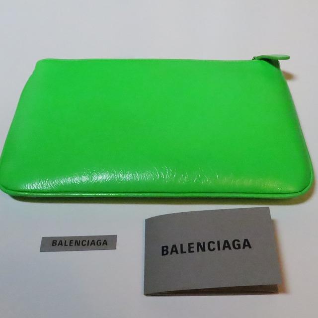 新品Balenciagaロゴ入りクラッチバッグポーチラージレザーバレンシアガ_画像6