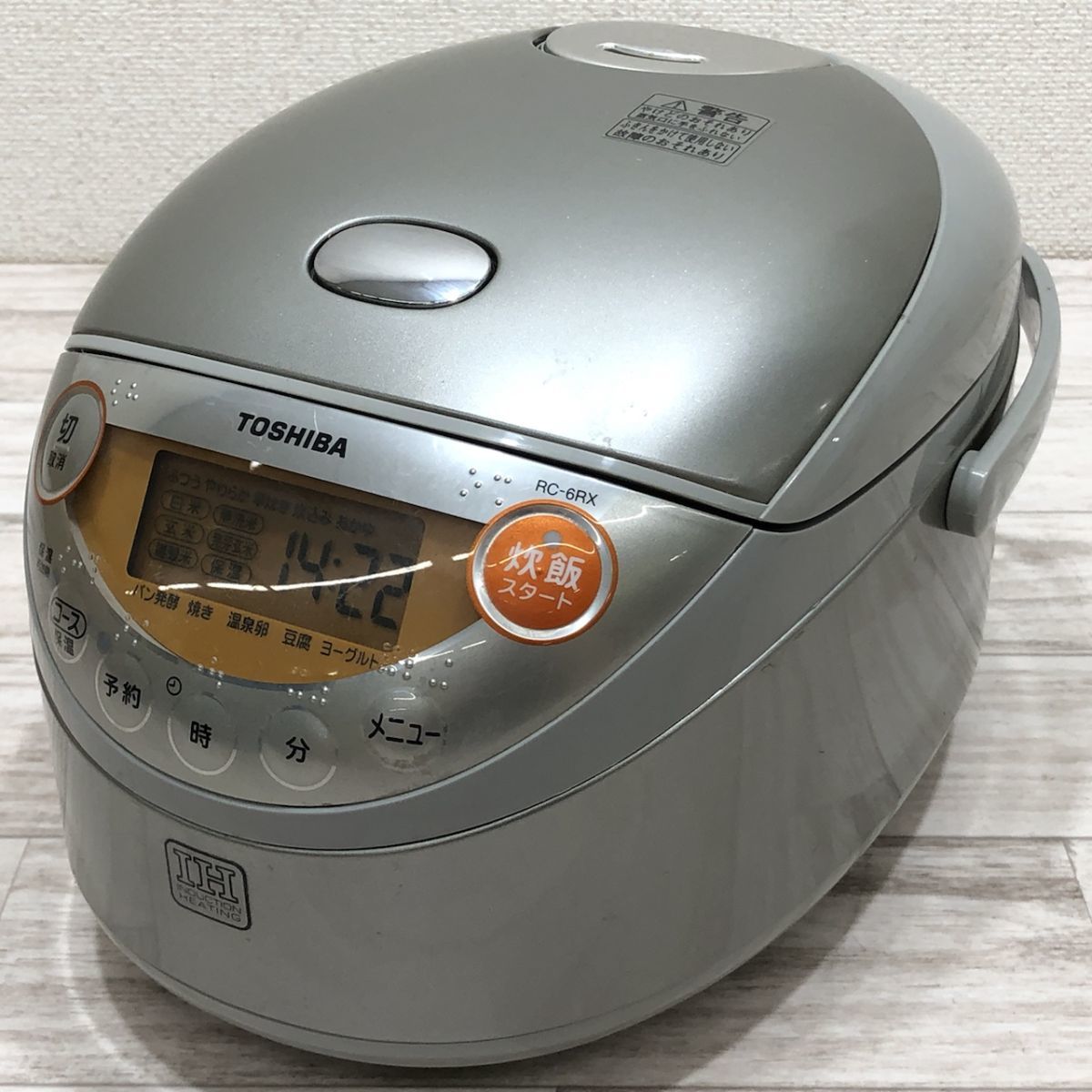 ヤフオク! - TOSHIBA IH保温釜3.5合炊き RC-6RX[Q0...