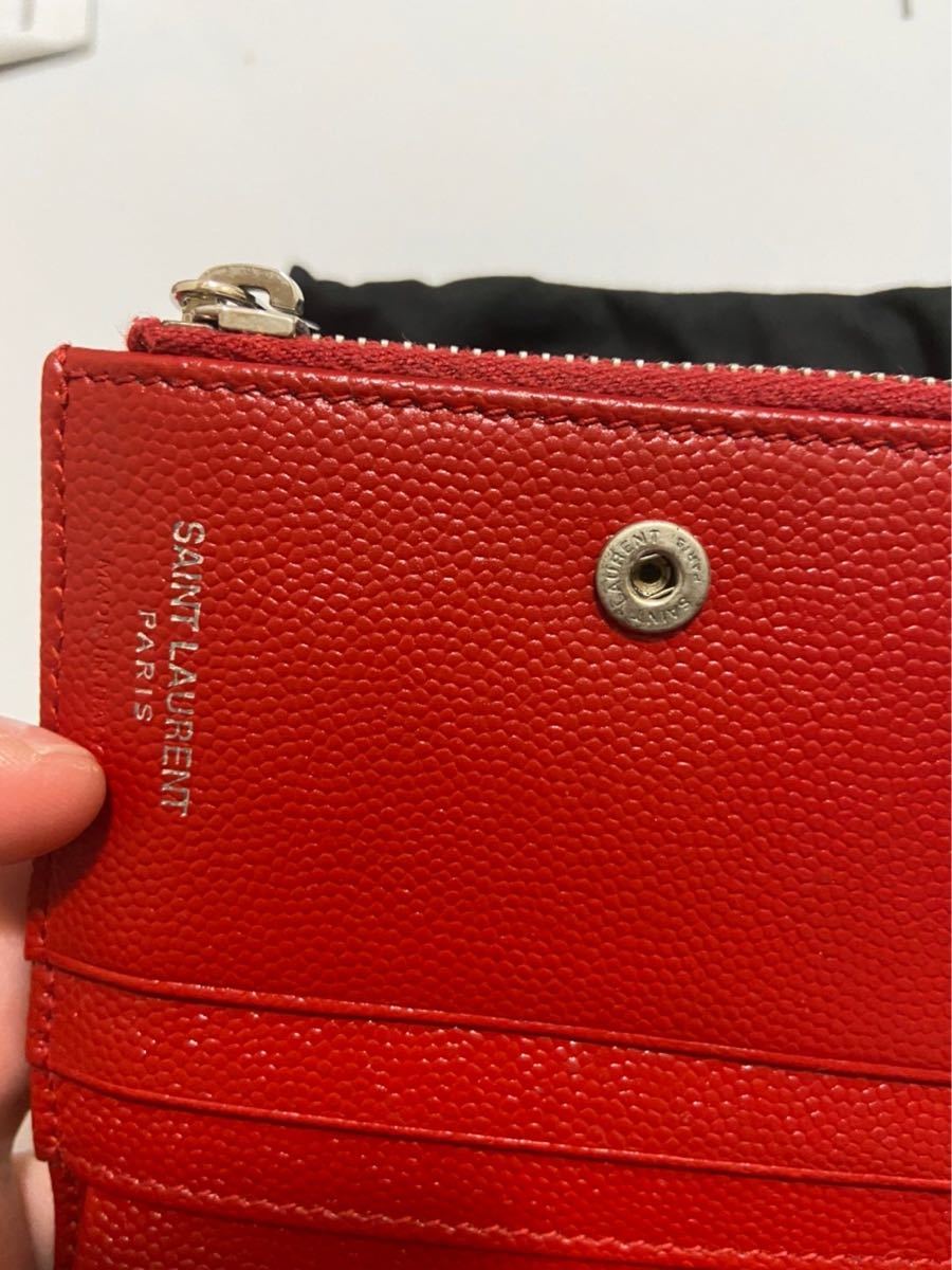 イヴ サンローラン YVES SAINT LAURENTモノグラム ジッパー ウォレット