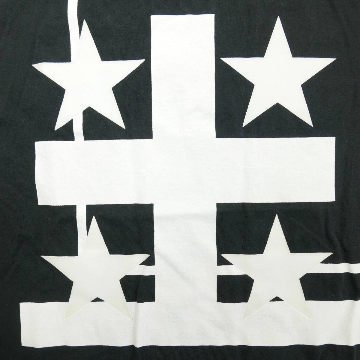 12AW GIVENCHY ジバンシィ American Dream t-shirt BLACK XS メンズ トップス コットン スター プリント クルーネック 半袖Tシャツ_画像6
