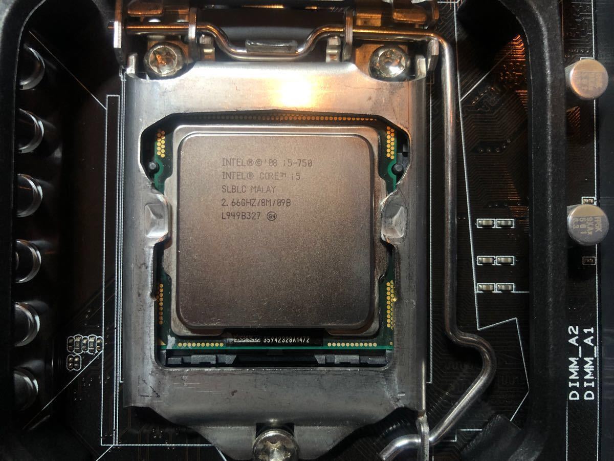 マザーボードセット　P7P55D-E EVO Core i5 750 メモリ1600MHz　CPUクーラー
