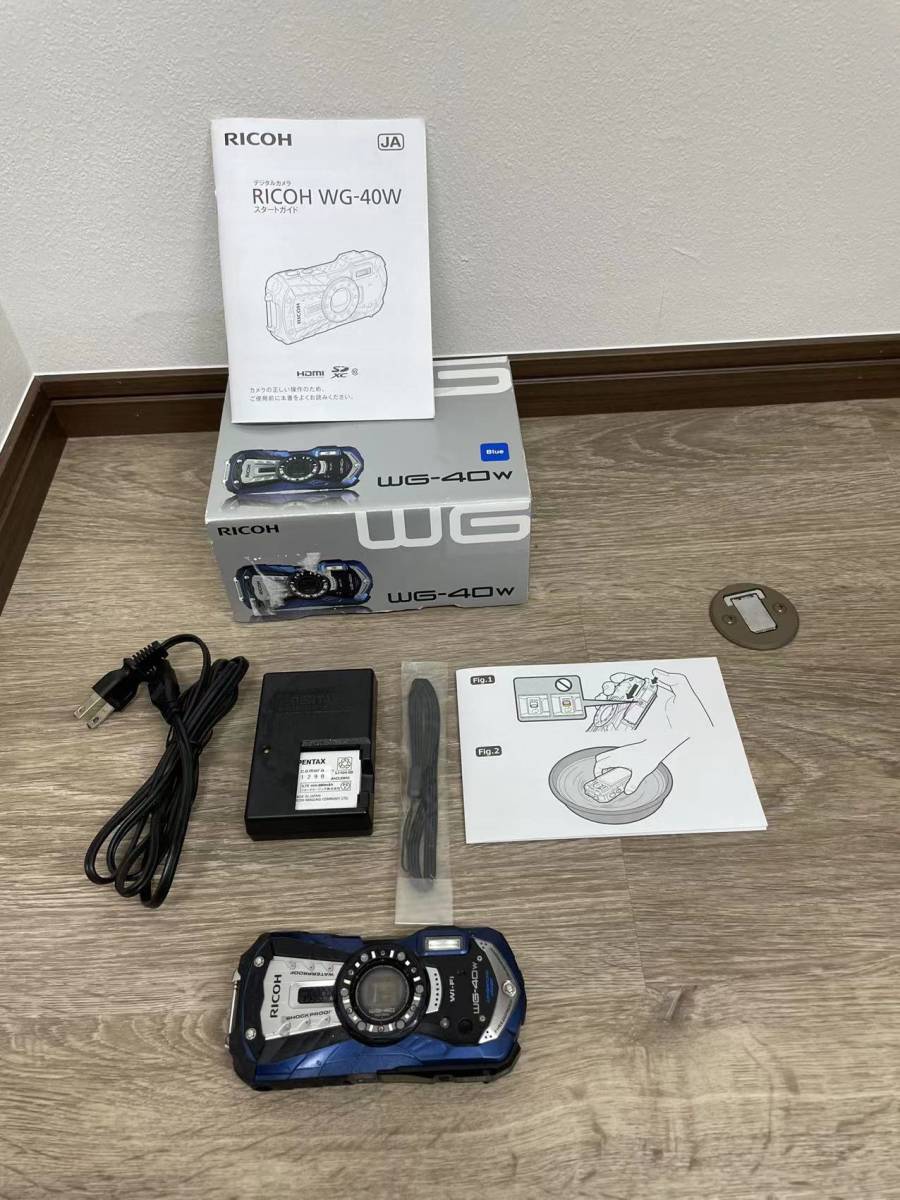 防水デジタルカメラ リコーRICOH WG-40w Wi-Fi 耐衝撃 耐寒 | www