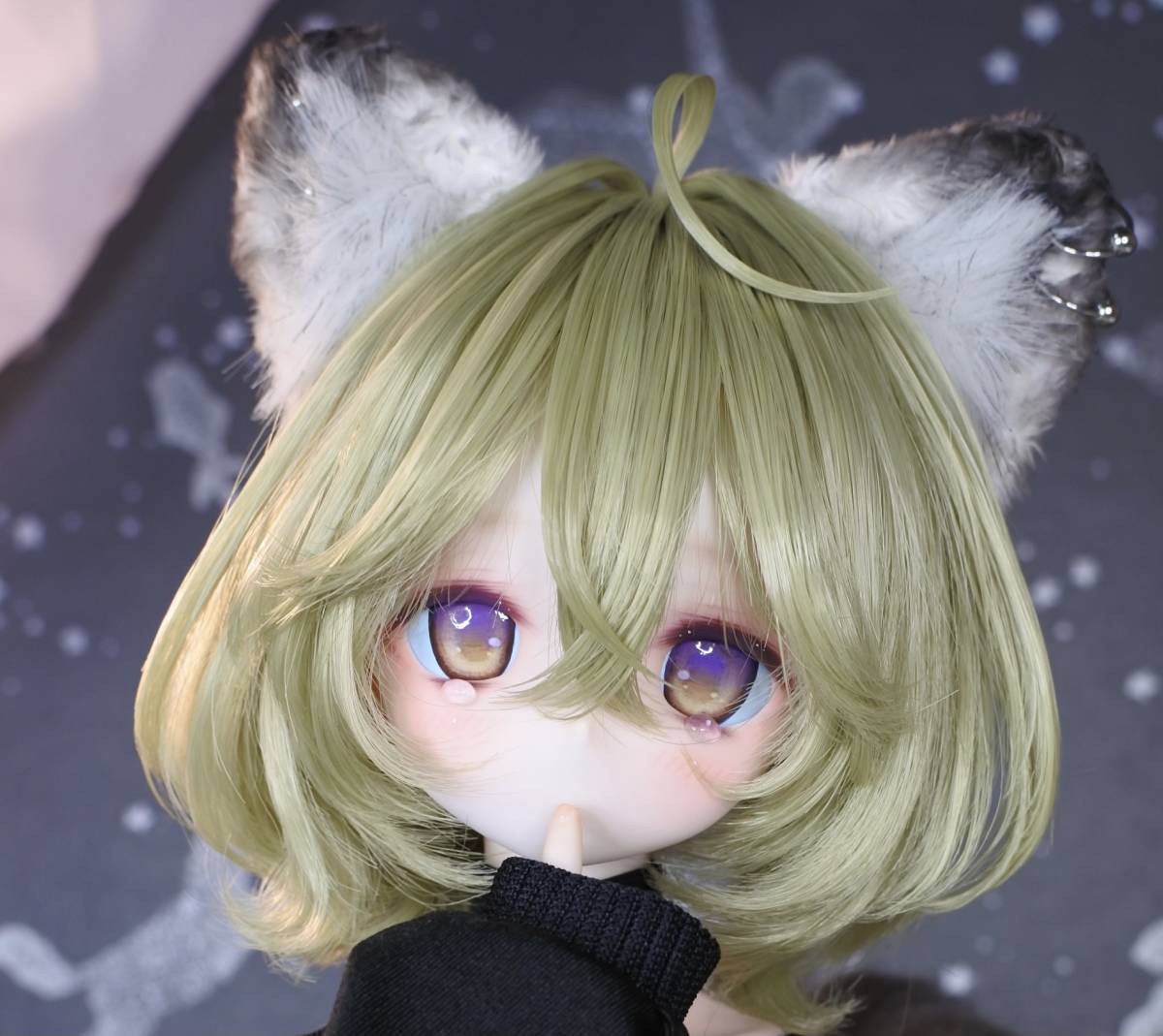 らら屋* DDH-01(白肌)カスタムヘッド&ウィッグ+MDD服+エルフ耳+ らら屋* DDH-01(白肌)カスタムヘッド&ウィッグ+MDD服+エルフ耳+