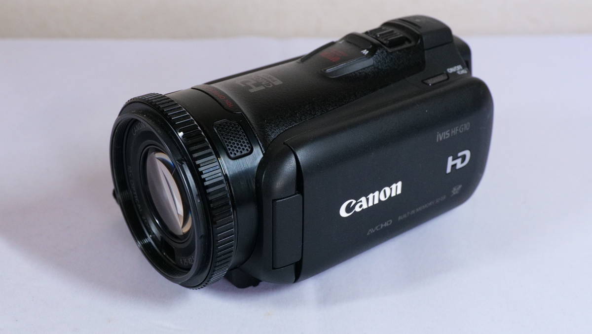 Canon キャノン iVIS ビデオカメラ HFG10 完動品 2台セット　ワイコン付き_画像3