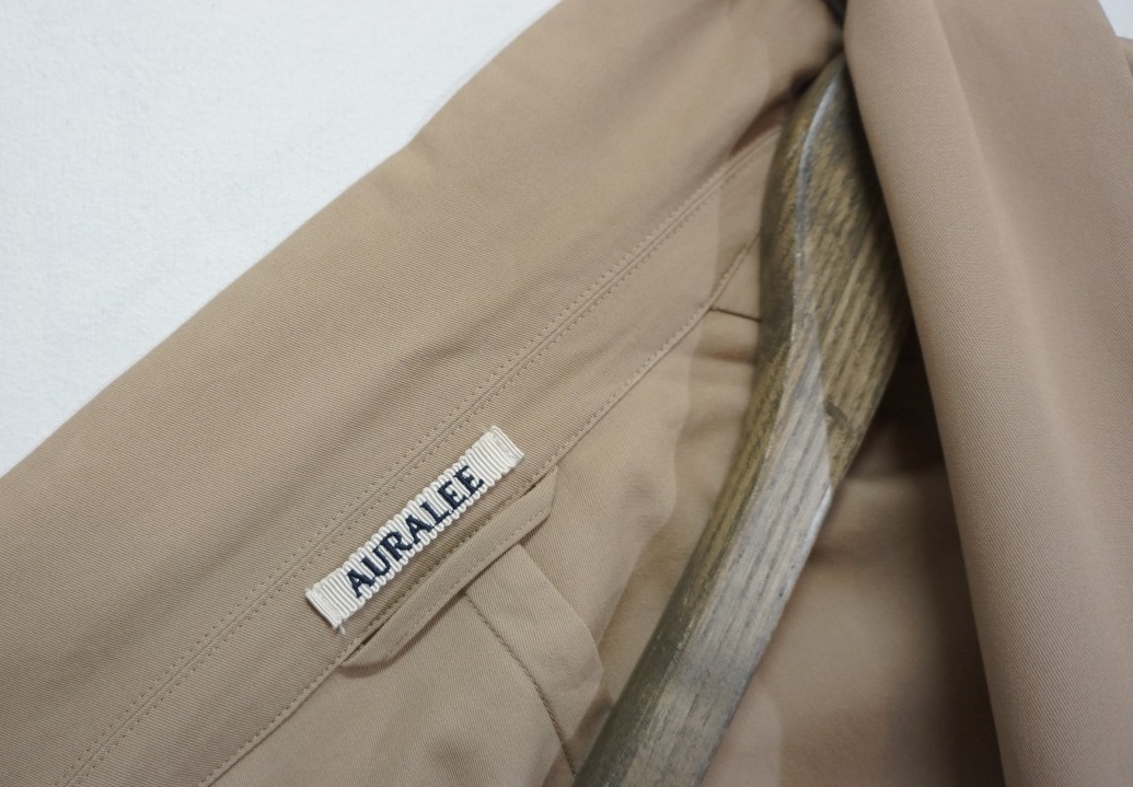 19SS AURALEEオーラリー HARD TWIST GABARDINE DOUBLE BREASTED JACKET