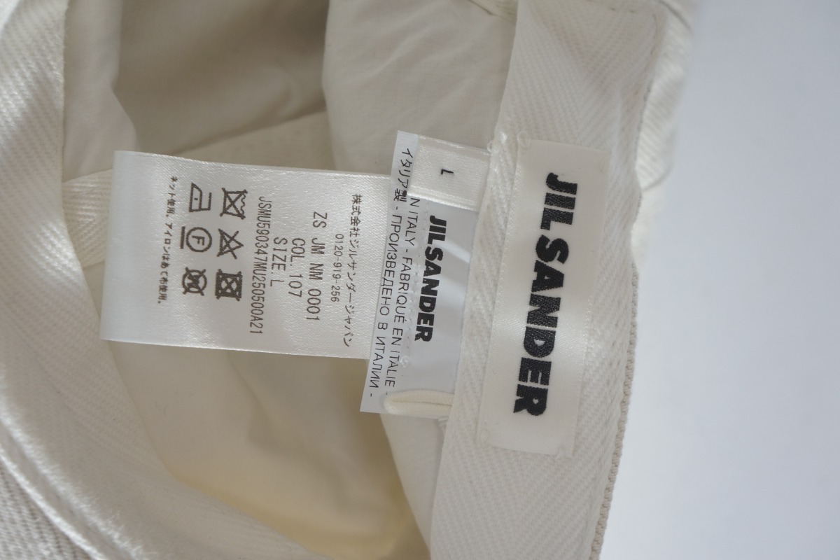 爆買い2023 Jil Sander - 極美品 22SS JIL SANDER リネン キャップ