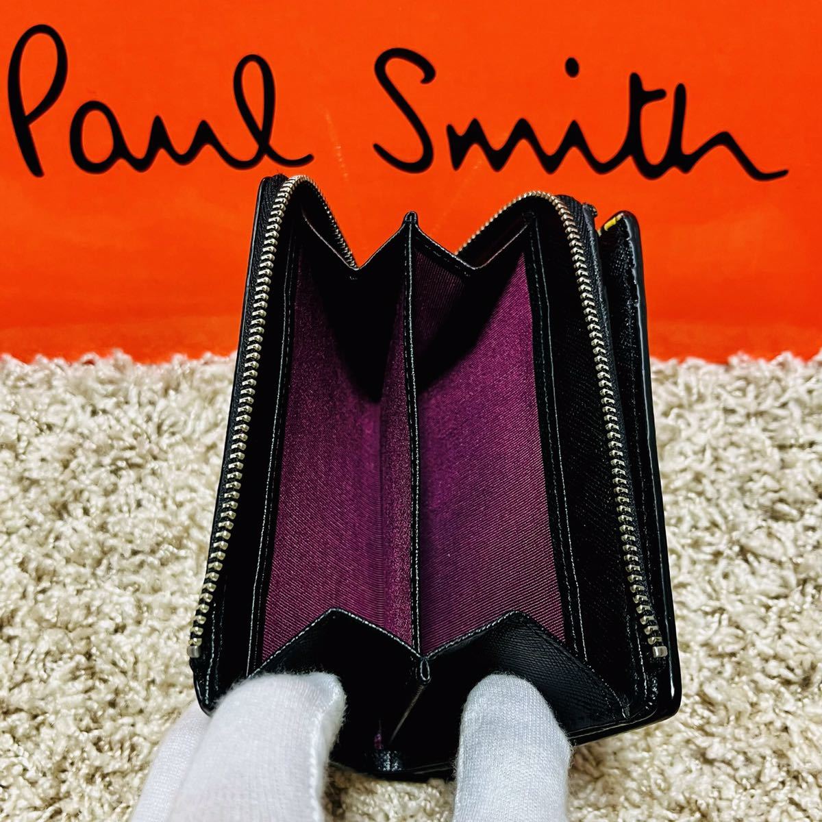 Paul Smith ポールスミス ジップストローグレイン ラウンドファスナー