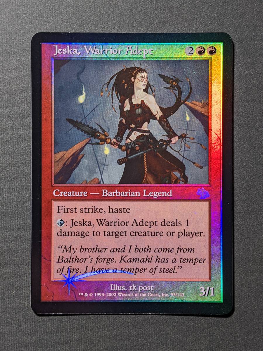 MTG ENG Foil Jeska, Warrior Adept 熟達の戦士ジェスカ Judgement ジャッジメント Magic The Gathering マジックザギャザリング_画像1