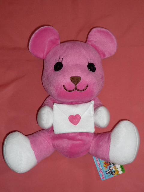  ultra rare! Kawai i! PostPet post pet bear. Momo Chan large soft toy rucksack ( not for sale ) *