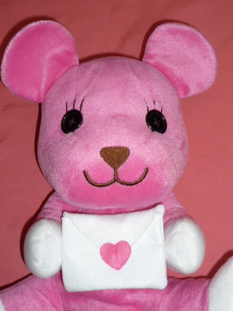  ultra rare! Kawai i! PostPet post pet bear. Momo Chan large soft toy rucksack ( not for sale ) *