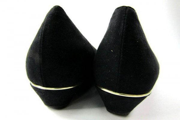  Esperanza квадратное tu Gold линия туфли-лодочки плоская обувь женский обувь примерно 21.5~22cm черный чёрный бренд ESPERANZA
