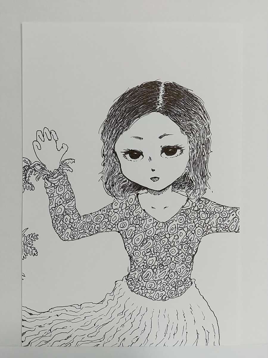  original illustration hand-drawn illustrations ..~ girl original work original picture . monochrome analogue art hand made interior white black illustration