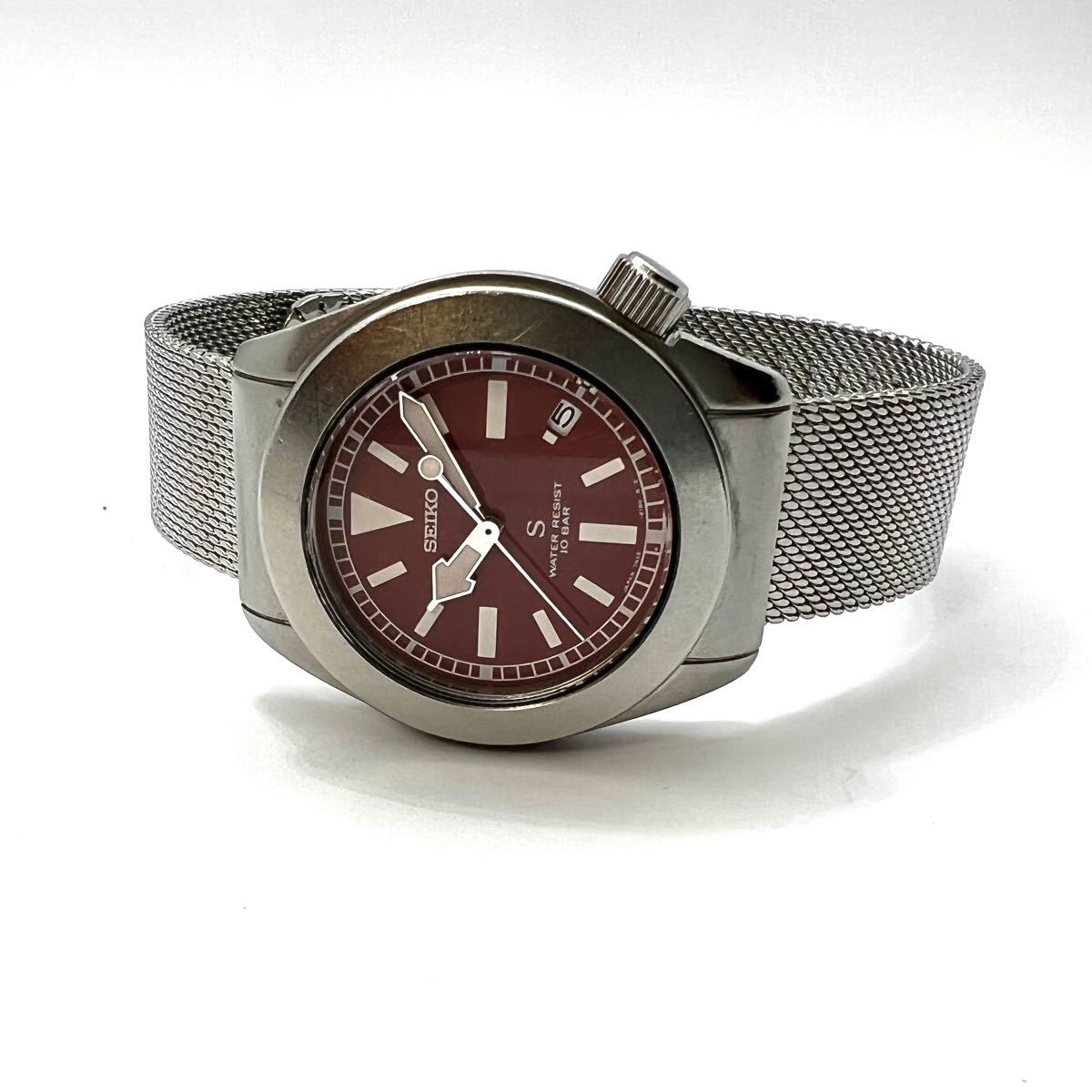 SEIKO セイコー SUS 赤 クォーツ 7N35-6150 メンズ ユーズド美品 SEIKO セイコー SUS 赤 クォーツ 7N35-6150 メンズ ユーズド美品