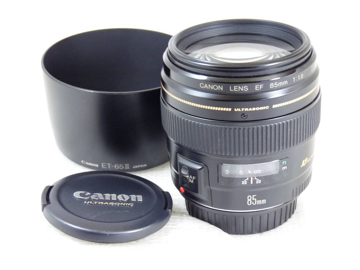安心発送】 Canon EF85mm f1.8 USM フード付 asakusa.sub.jp