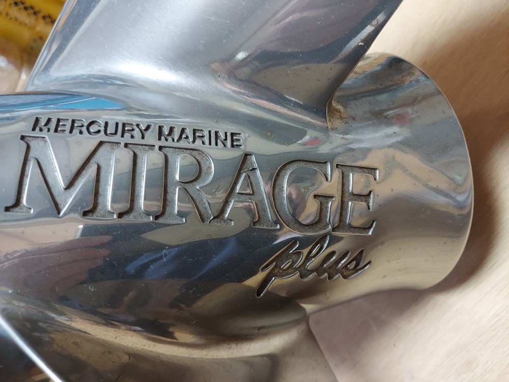 中古品　MERCURY　MARINE　MIRAGE　Plus　ステンプロペラ　48-13700　19P_画像2