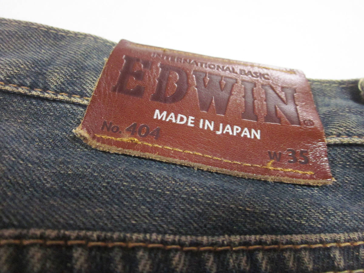 送料無料!!　大きいサイズ　MADE IN JAPAN　EDWIN　エドウィン　404　デニムパンツ　ジーンズ　インディゴ　メンズ　35　W約95CM　日本製