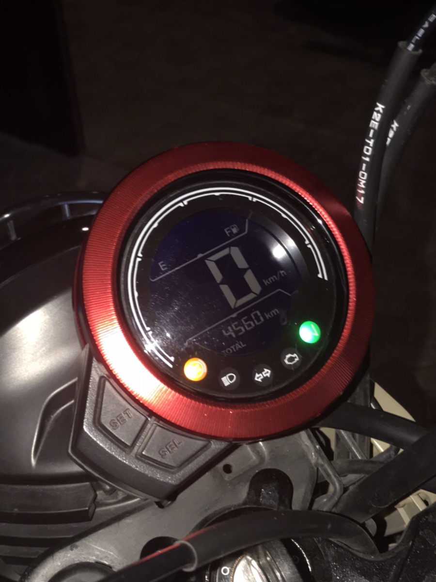 ハンターカブ CT125 モンキー125 ホンダ スピードメーター 赤 ハンターカブ CT125 モンキー125 ホンダ スピードメーター 赤