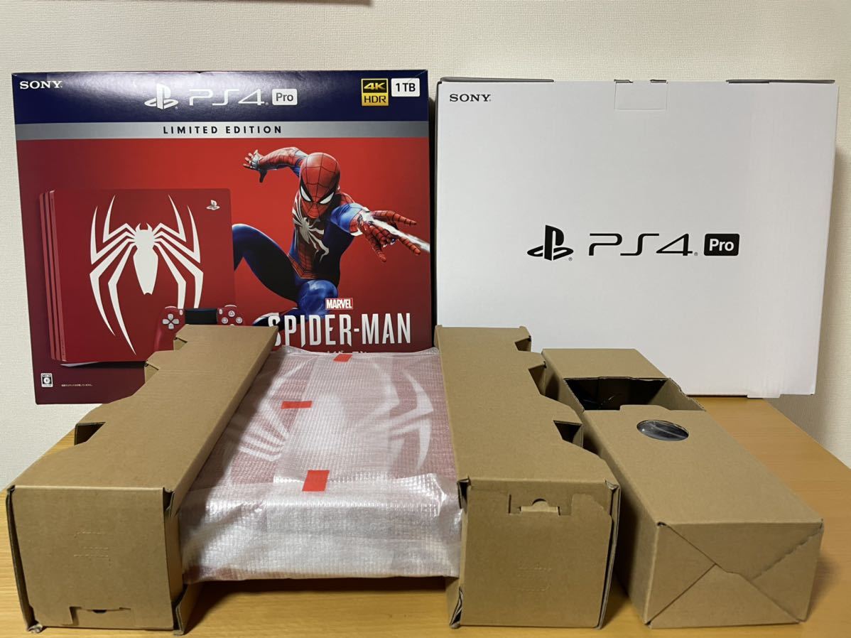 美品】PlayStation Pro 本体 スパイダーマン リミテッドエディション PS4 Pro コントローラー未使用 PlayStation Pro スパイダーマン・リミテッドエディション