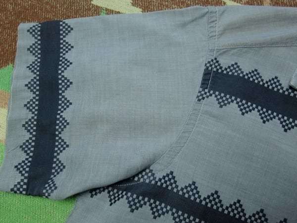 ダイヤ ボーダー 【White Stag】 50s Geometric Striped Cotton Shirt/ 50年代 ホワイトスタッグ オープンカラー シャツ ビンテージ 40s60s_画像4