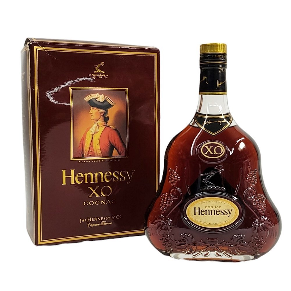 ZE709 古酒 Hennessy ヘネシー XO 金キャップ クリアボトル 700ml 40