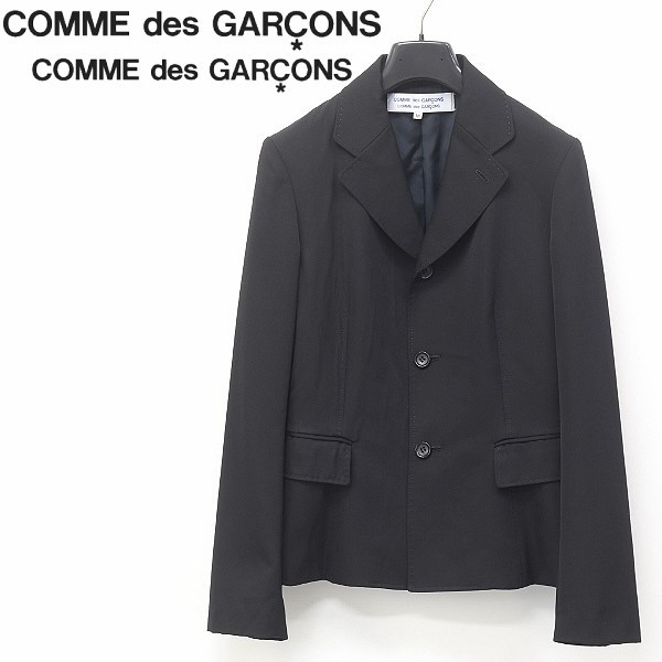 ◆COMME des GARCONS/コムコム コムデギャルソン AD2005 3釦 ジャケット ブラック M