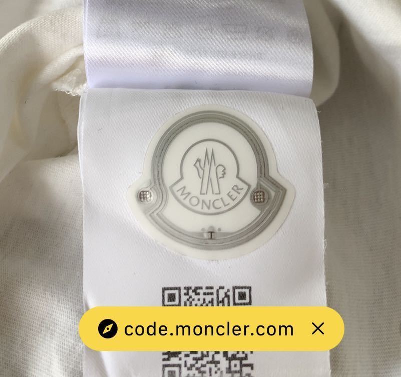 ☆美品 MONCLER モンクレール 背面ロゴ プリント Tシャツ ポロシャツ