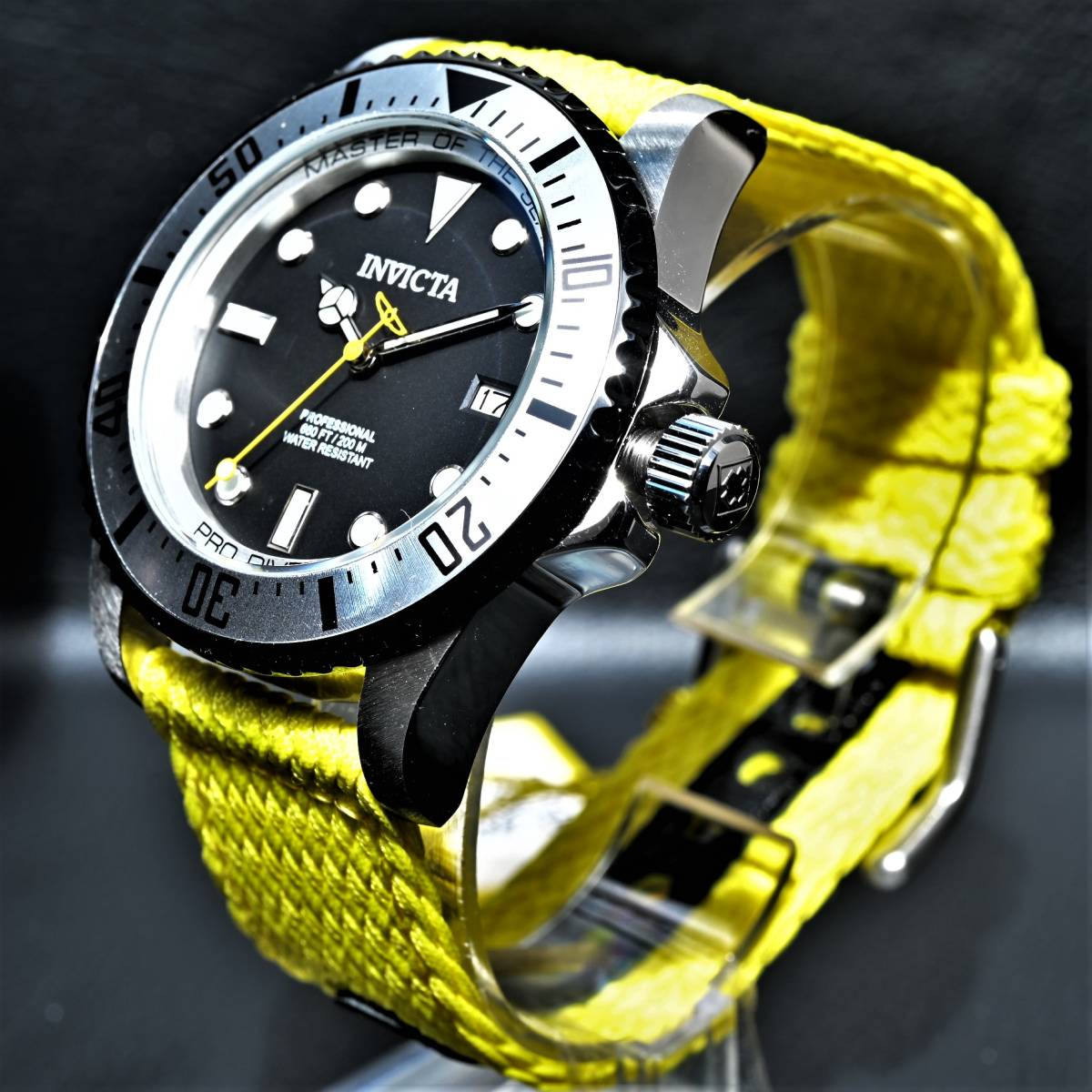 人気が高い インビクタ Pro Diver 37410 自動巻き ポリエステルバンド