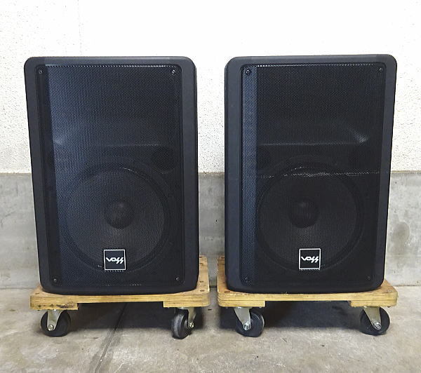 中古 税込 音響機器 VICTOR ビクター VOSS スピーカー PS-S555 2台セット ペア 現状品 傷汚有 クラブDJ スタジオ カラオケ 100円売切り品