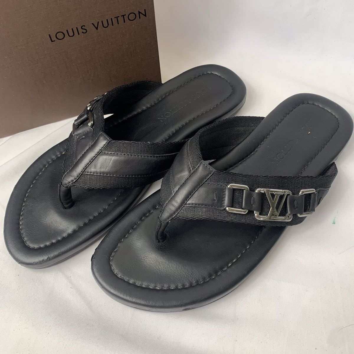 モデル着用&注目アイテム ルイヴィトン ロゴ金具 サンダル LV