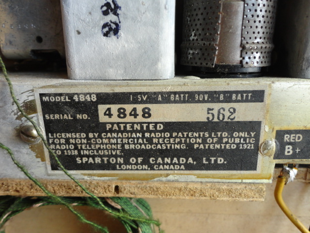 SPARTON ◇◇ HIKER 真空管 AM ラジオ MODEL4848 ◇◇ CANADA SPARTON ◇◇ HIKER 真空管 AM ラジオ MODEL4848 ◇◇ CANADA