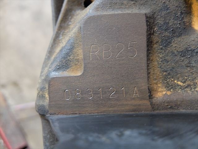 R32 スカイラインにて使用 RB25DET　エンジン本体　補機類無　実働　ECR33　_画像10