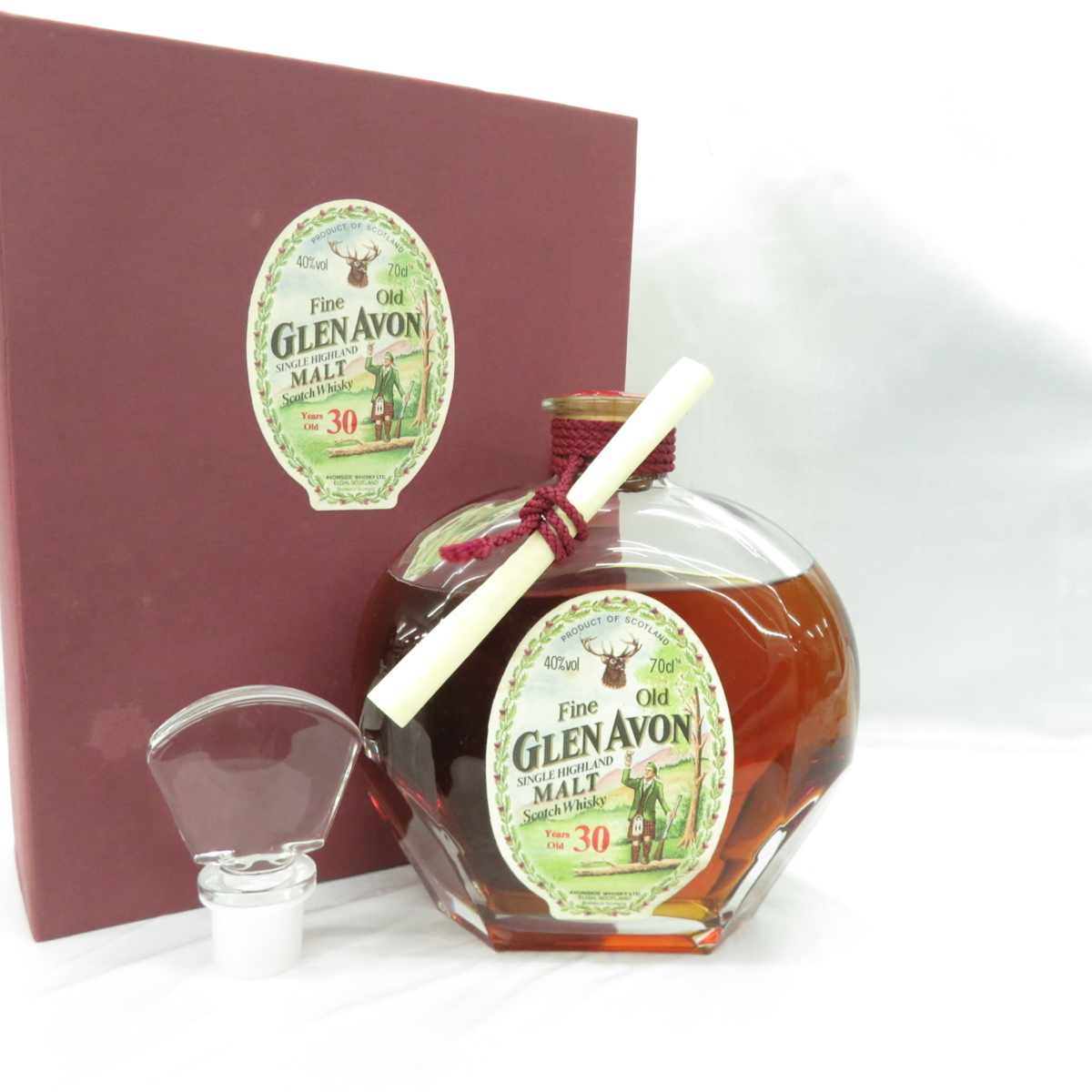 63%OFF!】 GLEN AVON グレンエイボン 30年 ウイスキー 化粧箱入り