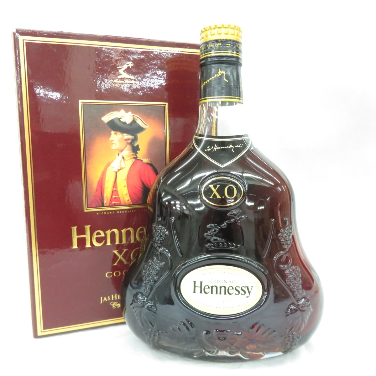 未開栓】Hennessy ヘネシー XO 金キャップ クリアボトル ブランデー