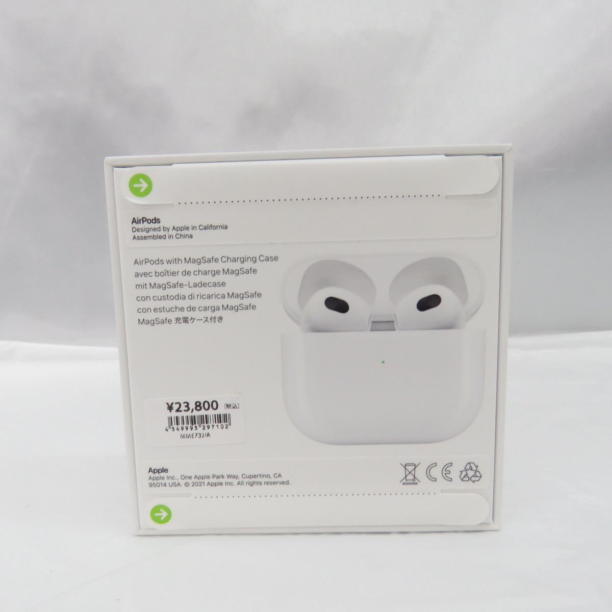 未開封/未使用品】Apple アップル ワイヤレスイヤホン エアーポッズ AirPods 第3世代 MME73J/A ※サポート開始済  11034866