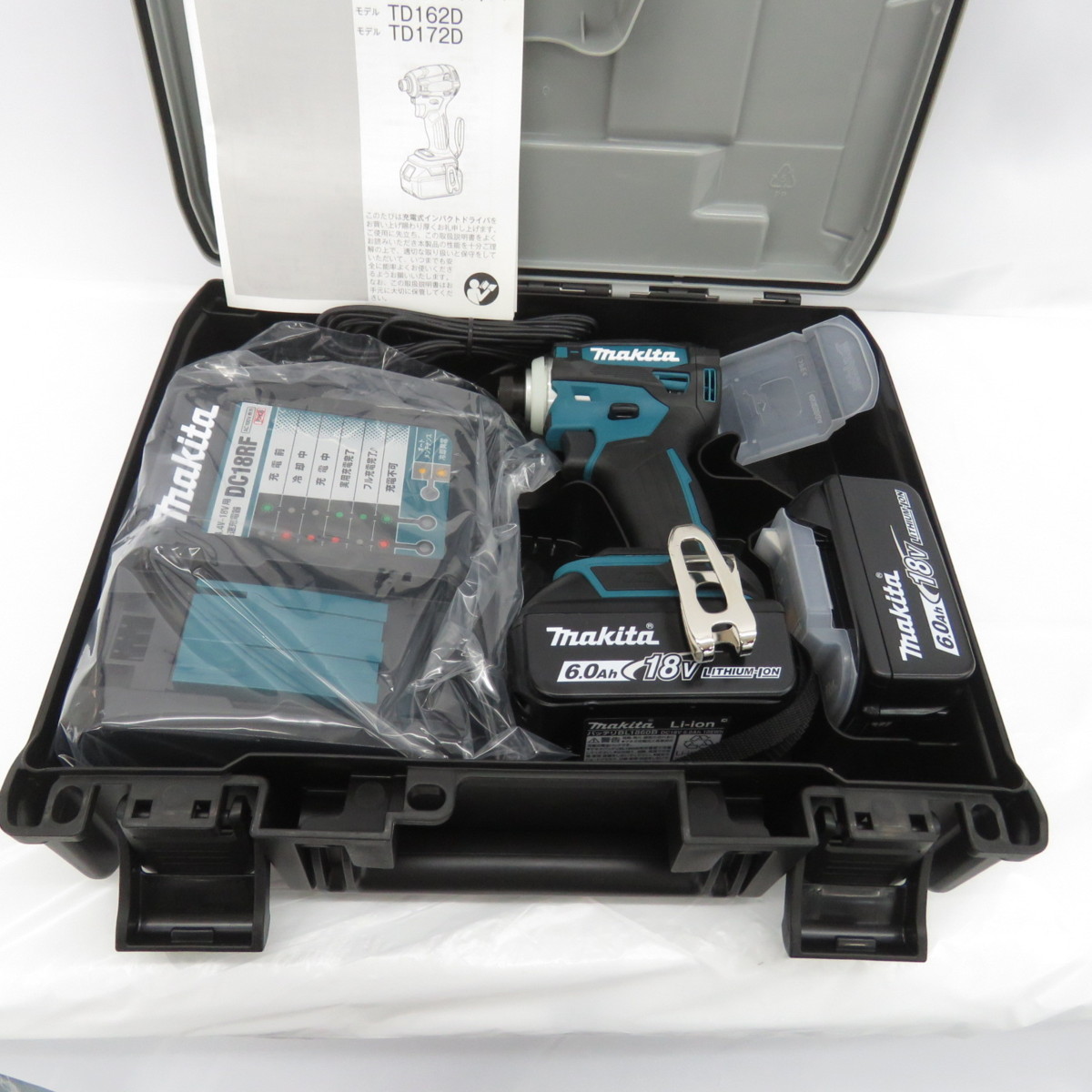 未使用品】makita マキタ 充電式インパクトドライバ TD172DRGX ブルー ...