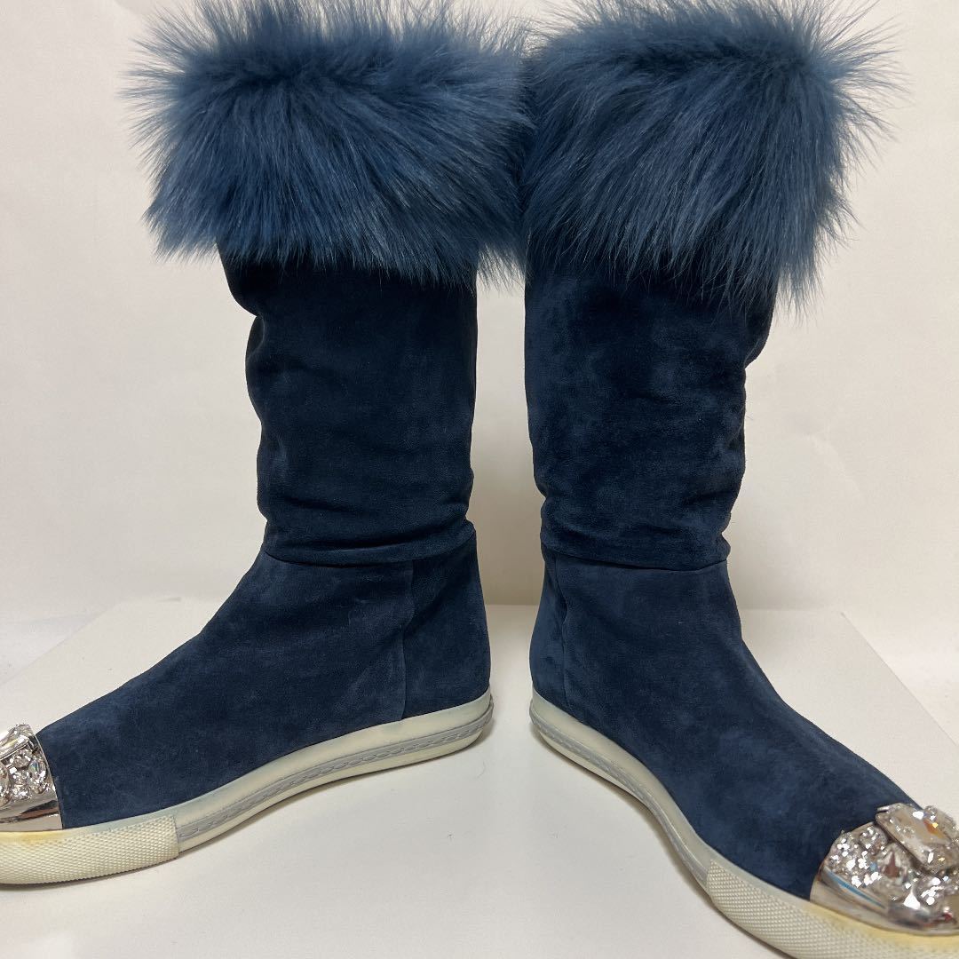 取寄商品 Miumiu ムートンブーツ 37 | giulianacividanes.com.br
