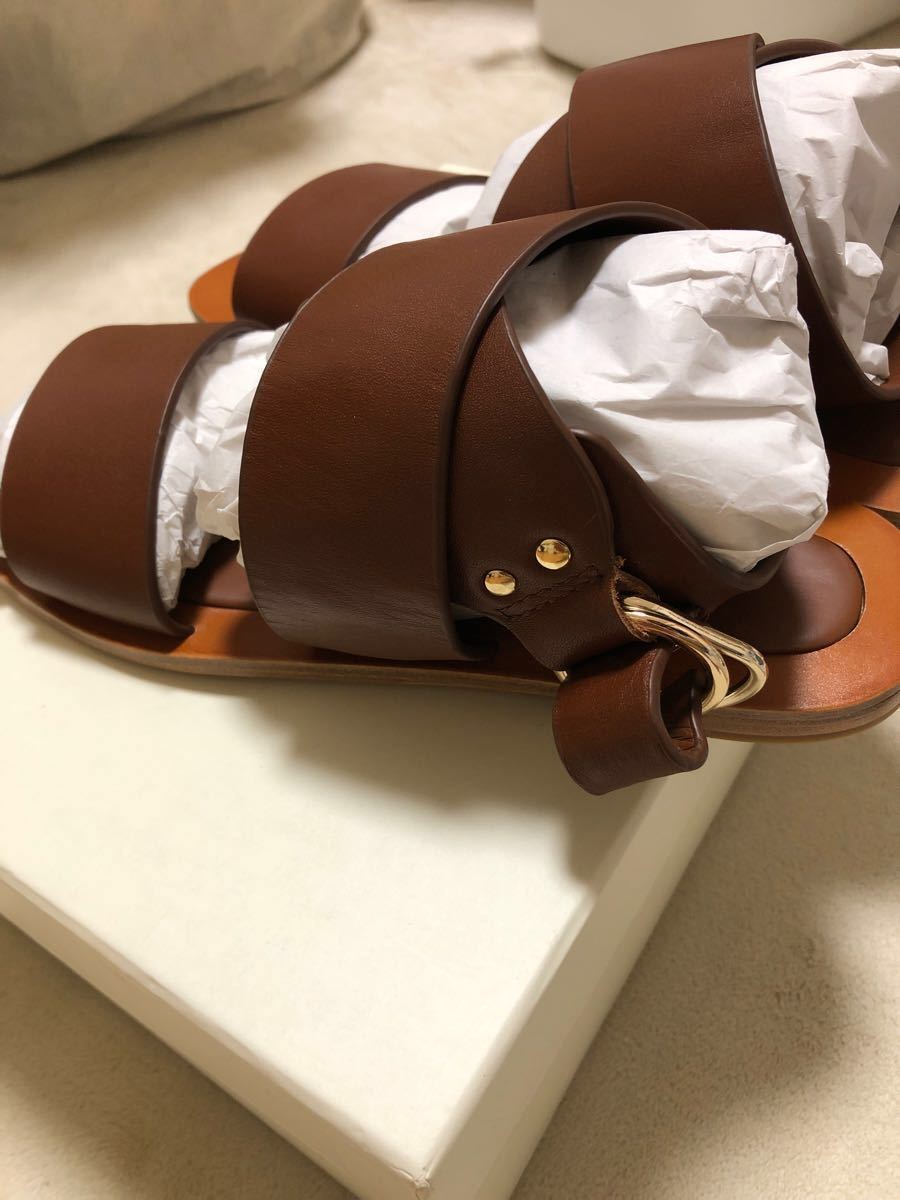 完売TODAYFUL Flat Belt Sandals ブラウン37|PayPayフリマ