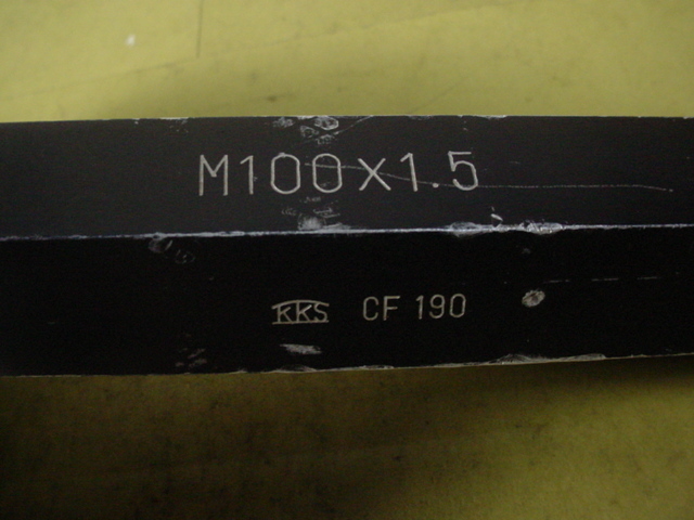ミリサイズ 標準ネジゲージ プラグゲージ 中古品 M100*1.5 測定器 ミリサイズ 標準ネジゲージ プラグゲージ 中古品 M100*1.5 測定器