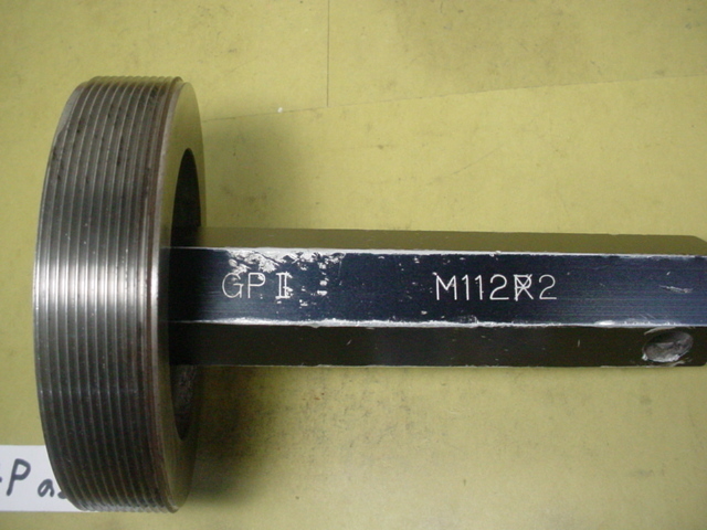 ミリサイズ ネジゲージ プラグゲージ 中古品 M112*2.0 GP2のみ ミリサイズ ネジゲージ プラグゲージ 中古品 M112*2.0 GP2のみ