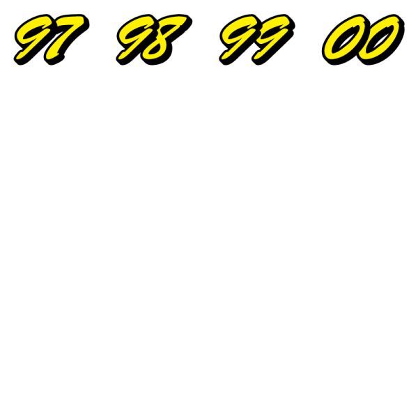 ゼッケン 2色仕様 ナンバー 数字 ステッカー B書体 ssサイズ4枚選べる数字とカラーとサイズ ヘルメット 野球 サッカー ゴルフ スポーツ (3)_画像8