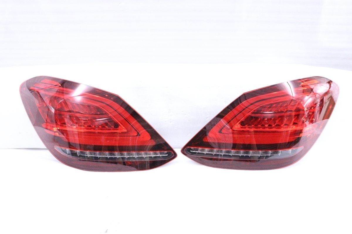 25-1573* beautiful goods * latter term LED W205 Benz C Class * left right tail light sedan A2059064703 original * Mercedes * Benz (KK)